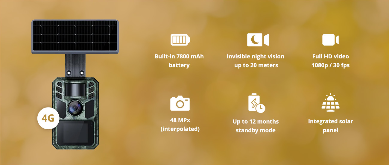 Wachman Alfa Live4G Trail-Kamera - Funktionen